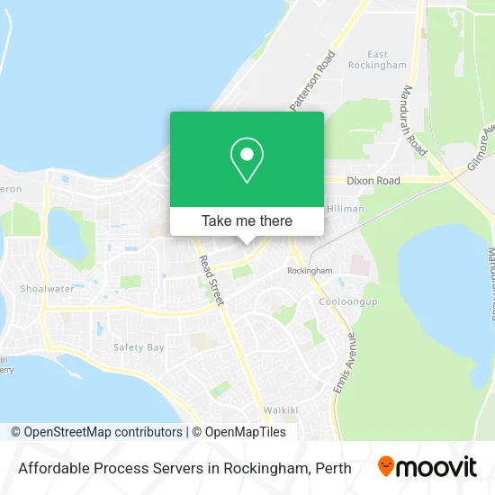 Affordable Process Servers in Rockingham map