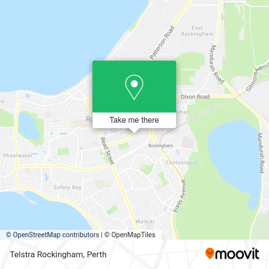 Mapa Telstra Rockingham