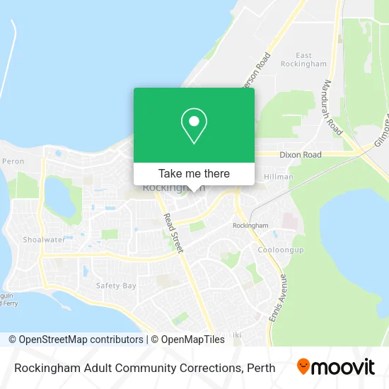 Rockingham Adult Community Corrections map