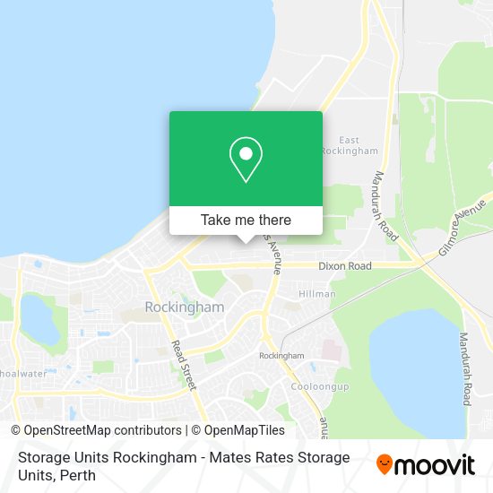 Storage Units Rockingham - Mates Rates Storage Units map