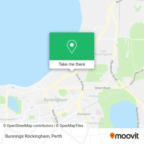 Mapa Bunnings Rockingham