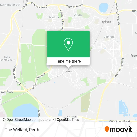 Mapa The Wellard