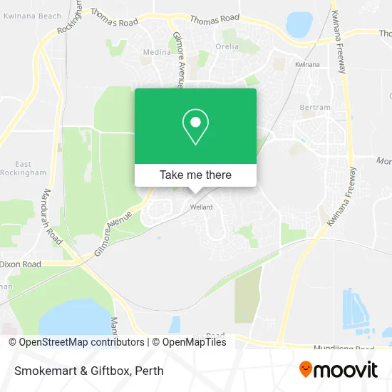 Mapa Smokemart & Giftbox