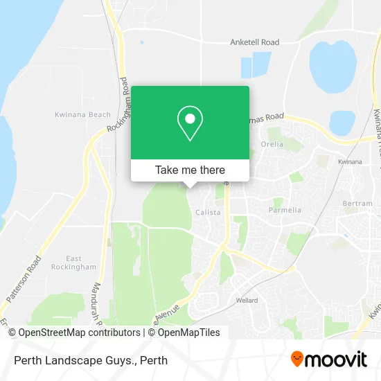 Mapa Perth Landscape Guys.