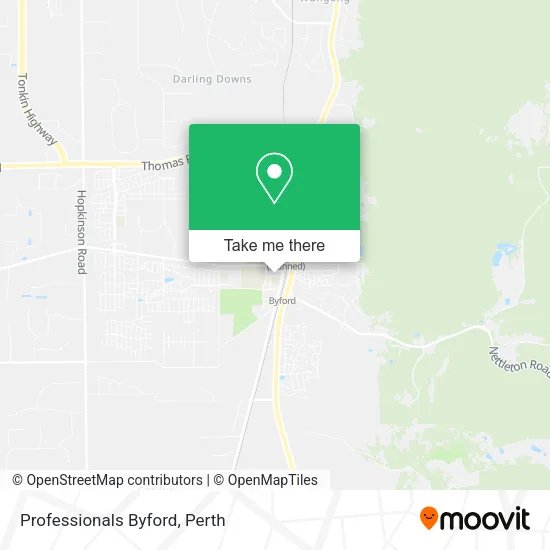 Professionals Byford map