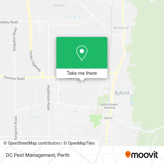 Mapa DC Pest Management