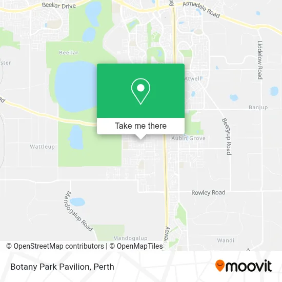 Mapa Botany Park Pavilion