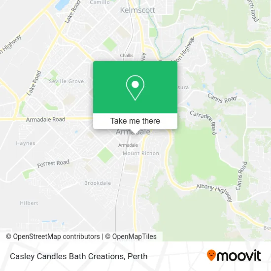 Casley Candles Bath Creations map