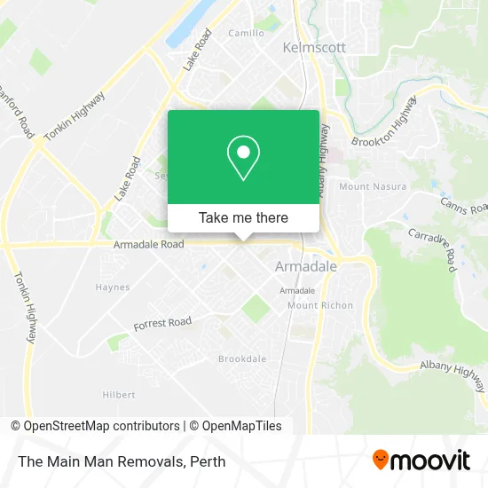 Mapa The Main Man Removals