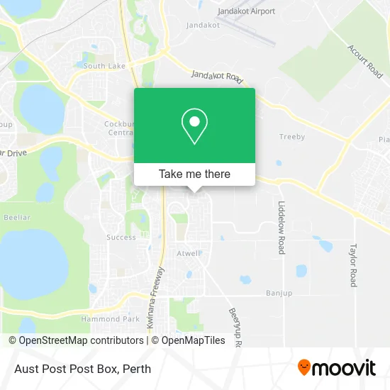 Mapa Aust Post Post Box