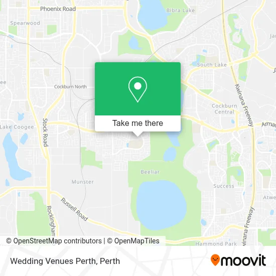 Mapa Wedding Venues Perth