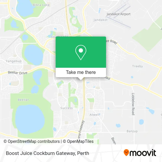 Mapa Boost Juice Cockburn Gateway