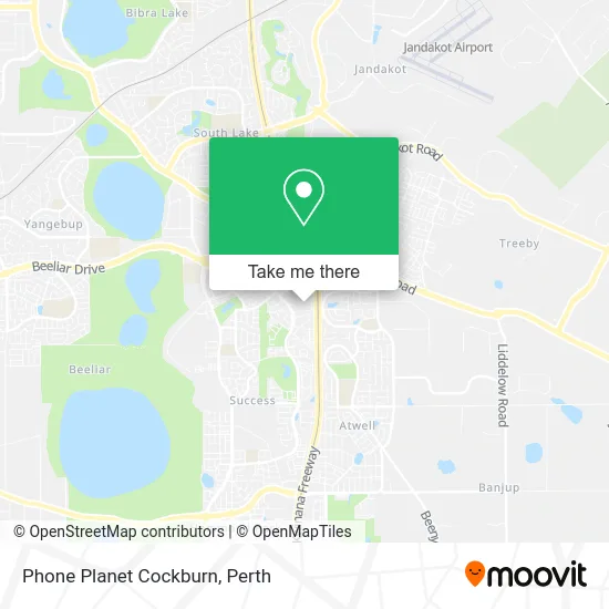 Mapa Phone Planet Cockburn