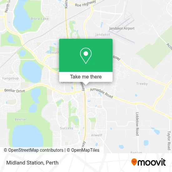 Mapa Midland Station