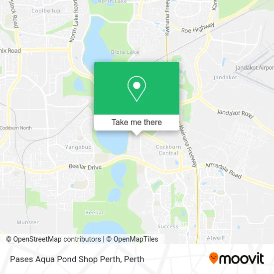 Mapa Pases Aqua Pond Shop Perth