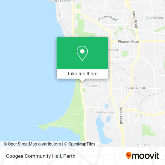 Mapa Coogee Community Hall