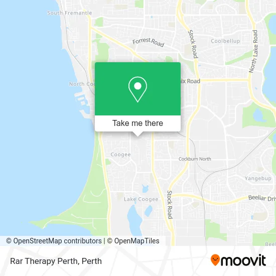 Mapa Rar Therapy Perth