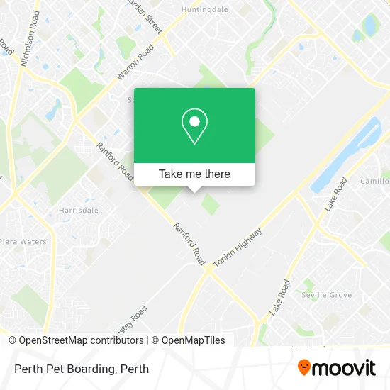 Mapa Perth Pet Boarding