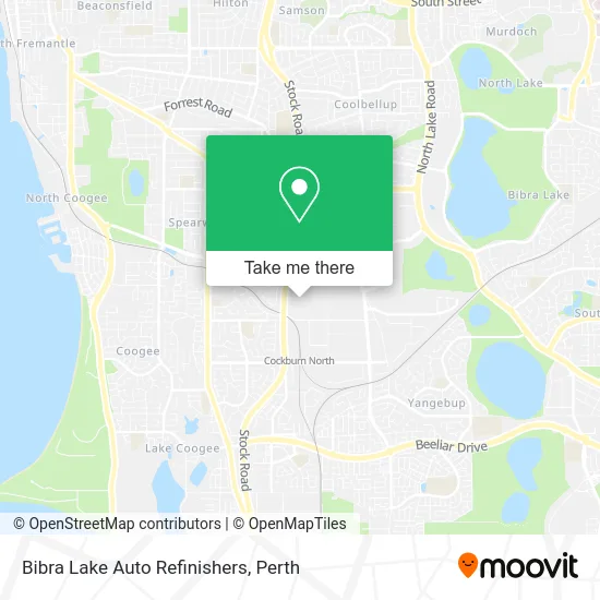 Mapa Bibra Lake Auto Refinishers