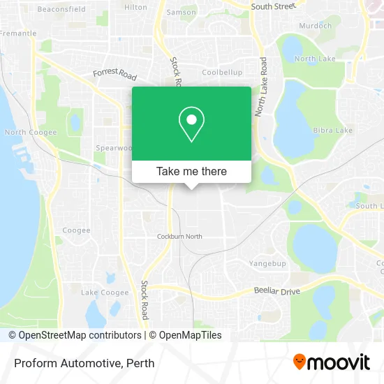 Mapa Proform Automotive