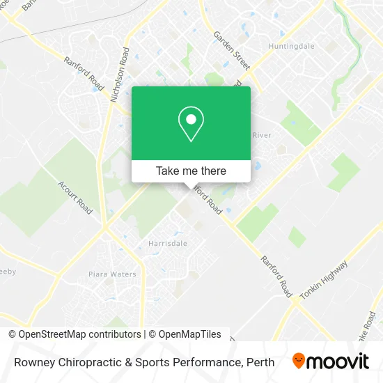 Mapa Rowney Chiropractic & Sports Performance