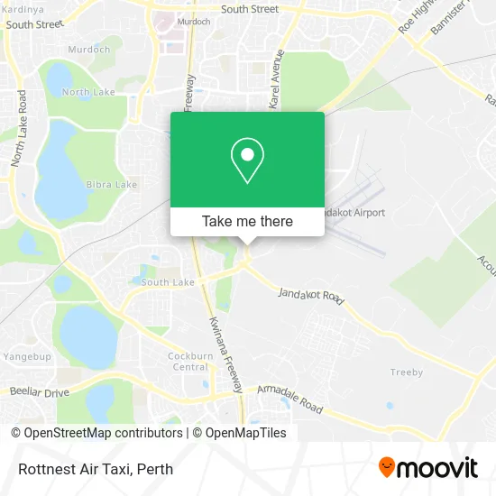 Mapa Rottnest Air Taxi