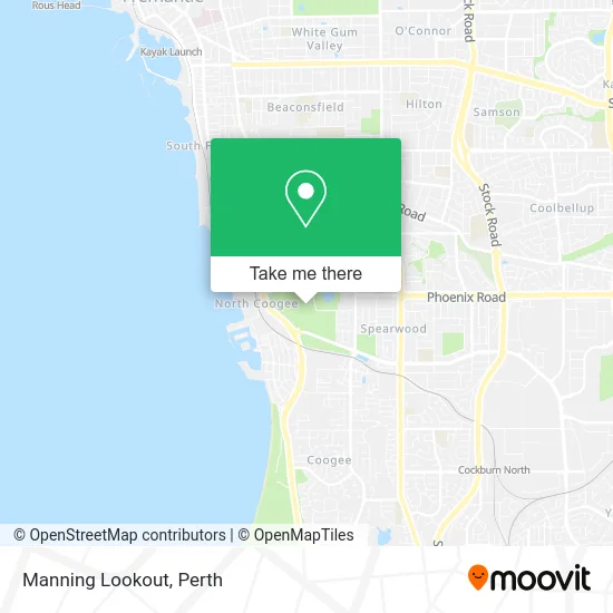 Mapa Manning Lookout