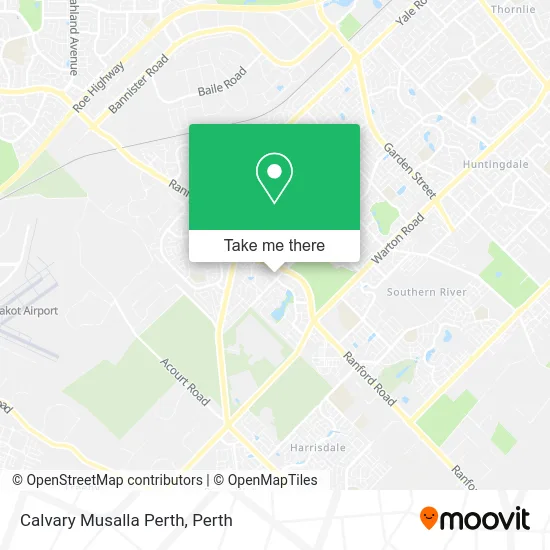 Mapa Calvary Musalla Perth