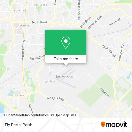 Mapa Fly Perth