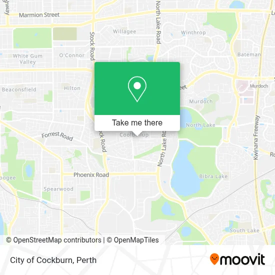 Mapa City of Cockburn