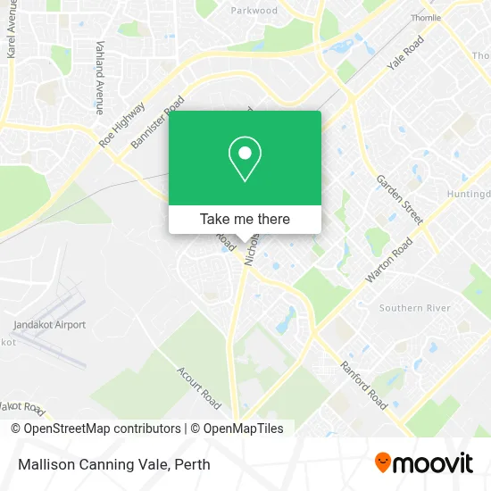 Mapa Mallison Canning Vale