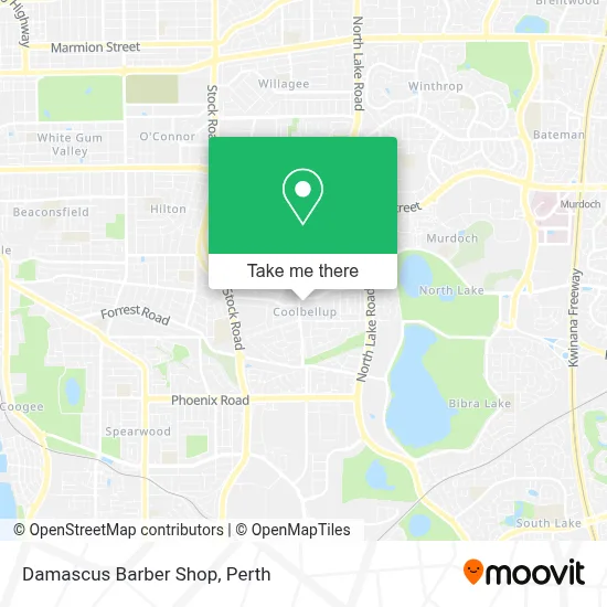 Mapa Damascus Barber Shop