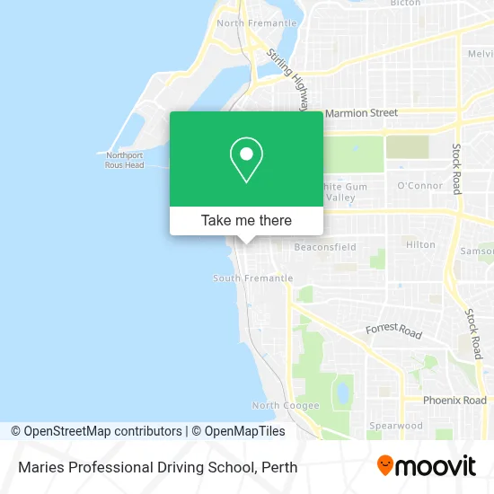 Mapa Maries Professional Driving School