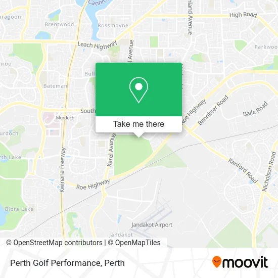 Mapa Perth Golf Performance