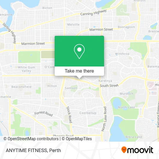 Mapa ANYTIME FITNESS