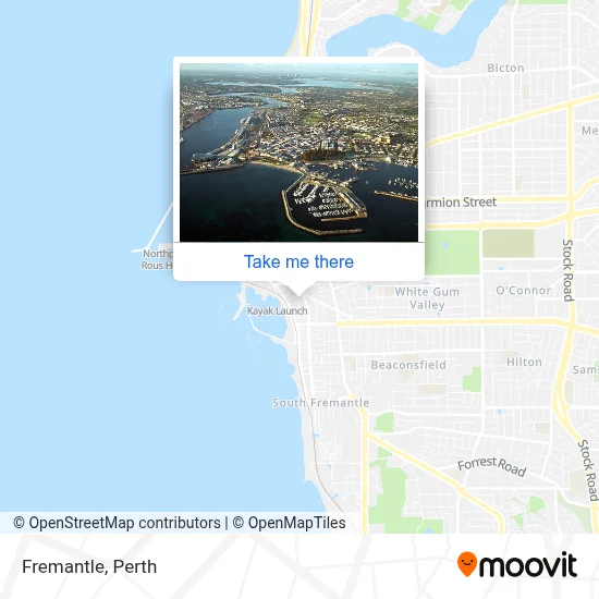 Mapa Fremantle
