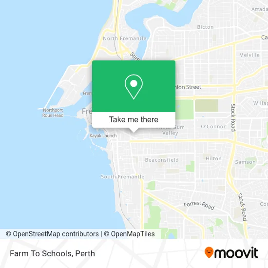 Mapa Farm To Schools