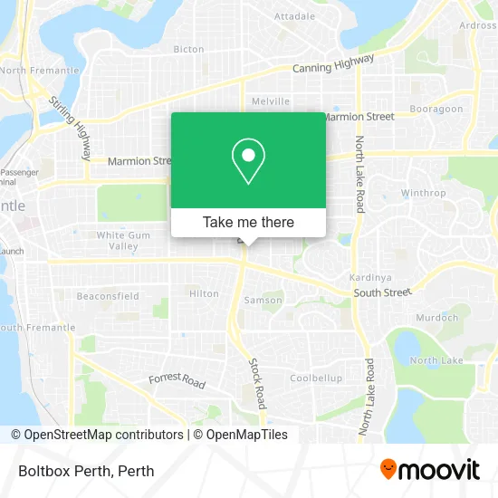 Boltbox Perth map