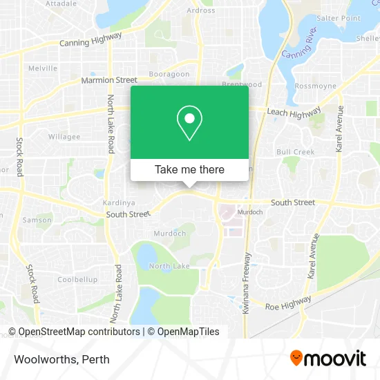 Mapa Woolworths
