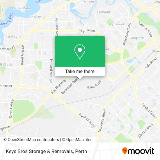 Mapa Keys Bros Storage & Removals