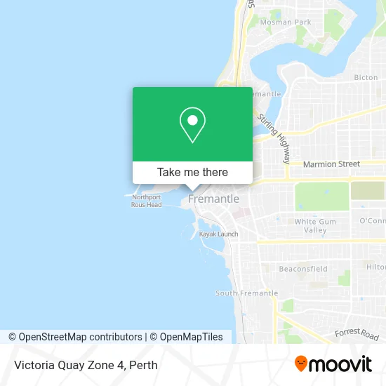Mapa Victoria Quay Zone 4
