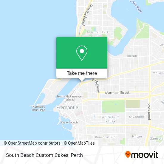 Mapa South Beach Custom Cakes