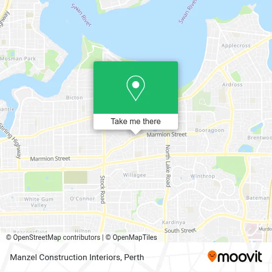 Mapa Manzel Construction Interiors