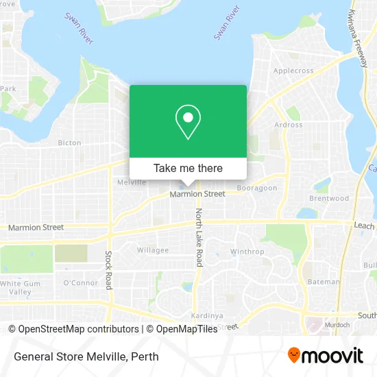 Mapa General Store Melville