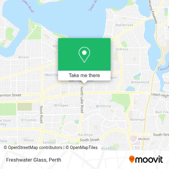 Mapa Freshwater Glass