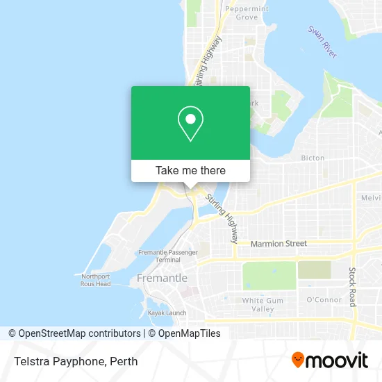Mapa Telstra Payphone