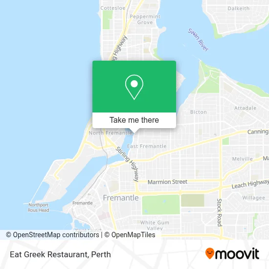 Mapa Eat Greek Restaurant