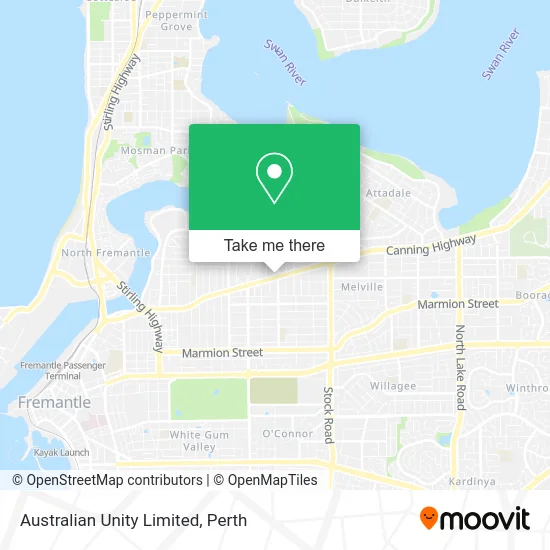 Mapa Australian Unity Limited