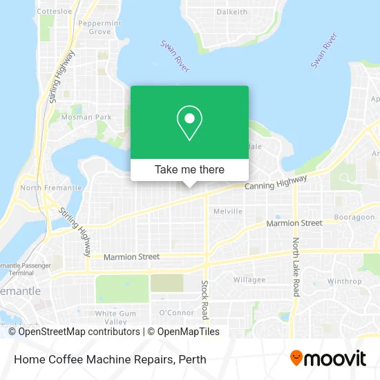 Home Coffee Machine Repairs map