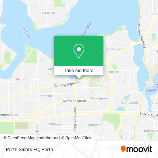 Mapa Perth Saints FC